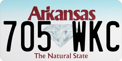 AR license plate 705WKC