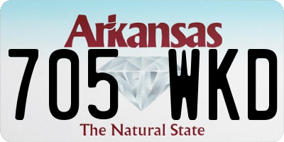 AR license plate 705WKD