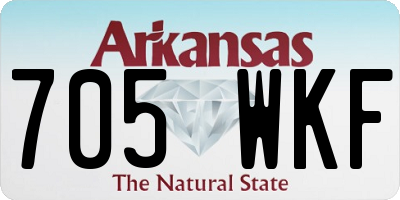 AR license plate 705WKF