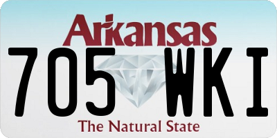 AR license plate 705WKI