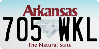 AR license plate 705WKL
