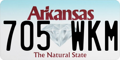 AR license plate 705WKM