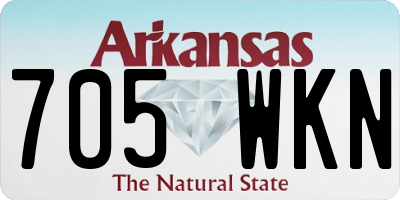AR license plate 705WKN