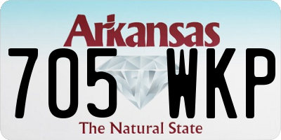 AR license plate 705WKP