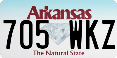 AR license plate 705WKZ