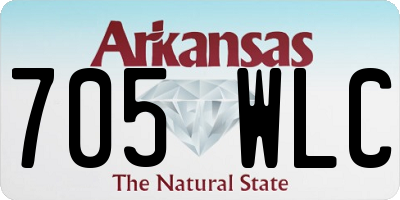 AR license plate 705WLC