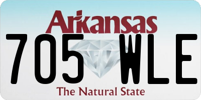 AR license plate 705WLE
