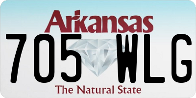 AR license plate 705WLG