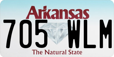 AR license plate 705WLM