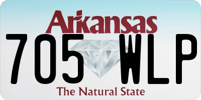 AR license plate 705WLP