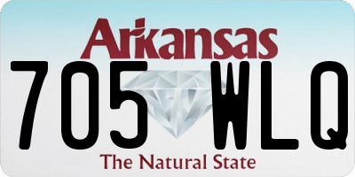 AR license plate 705WLQ