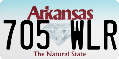 AR license plate 705WLR