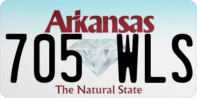 AR license plate 705WLS