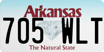 AR license plate 705WLT