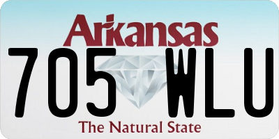 AR license plate 705WLU