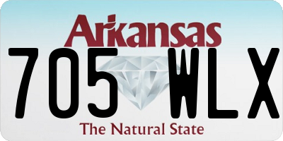 AR license plate 705WLX