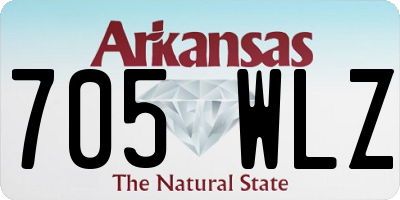 AR license plate 705WLZ