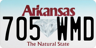 AR license plate 705WMD