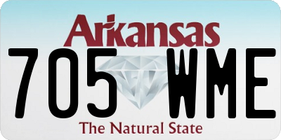 AR license plate 705WME