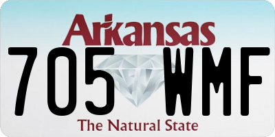 AR license plate 705WMF