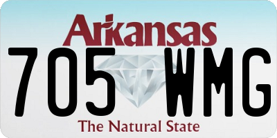 AR license plate 705WMG