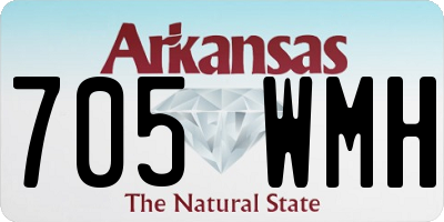AR license plate 705WMH