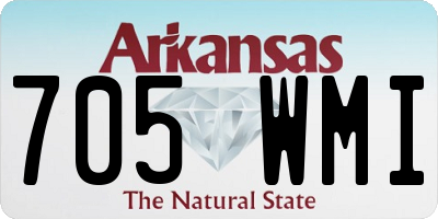 AR license plate 705WMI