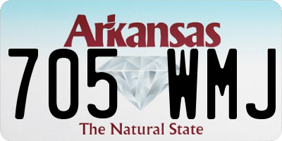 AR license plate 705WMJ