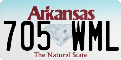 AR license plate 705WML