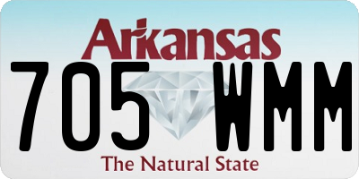 AR license plate 705WMM