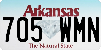 AR license plate 705WMN