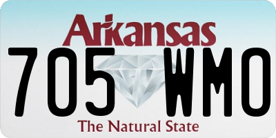 AR license plate 705WMO