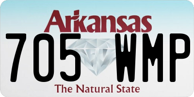 AR license plate 705WMP