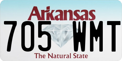 AR license plate 705WMT