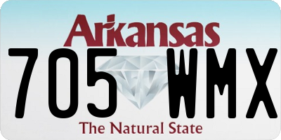 AR license plate 705WMX