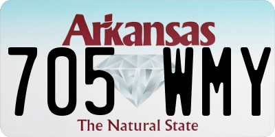 AR license plate 705WMY