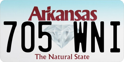 AR license plate 705WNI