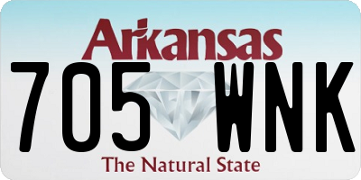 AR license plate 705WNK
