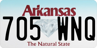 AR license plate 705WNQ
