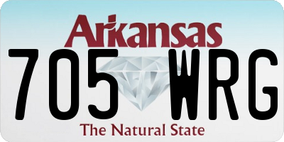 AR license plate 705WRG
