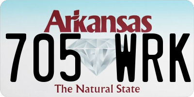 AR license plate 705WRK