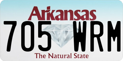 AR license plate 705WRM
