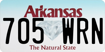 AR license plate 705WRN