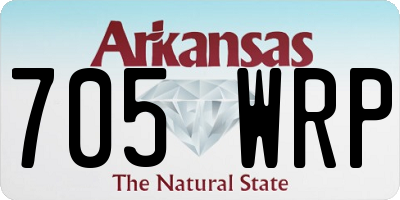 AR license plate 705WRP