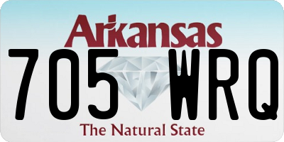 AR license plate 705WRQ