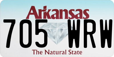 AR license plate 705WRW