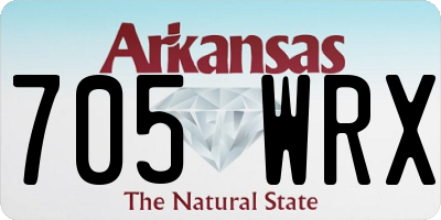 AR license plate 705WRX