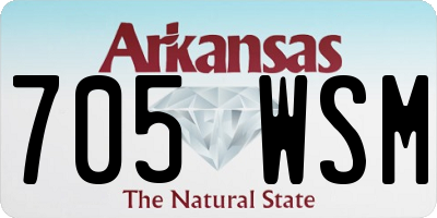 AR license plate 705WSM