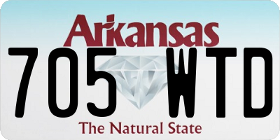 AR license plate 705WTD
