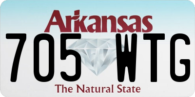 AR license plate 705WTG